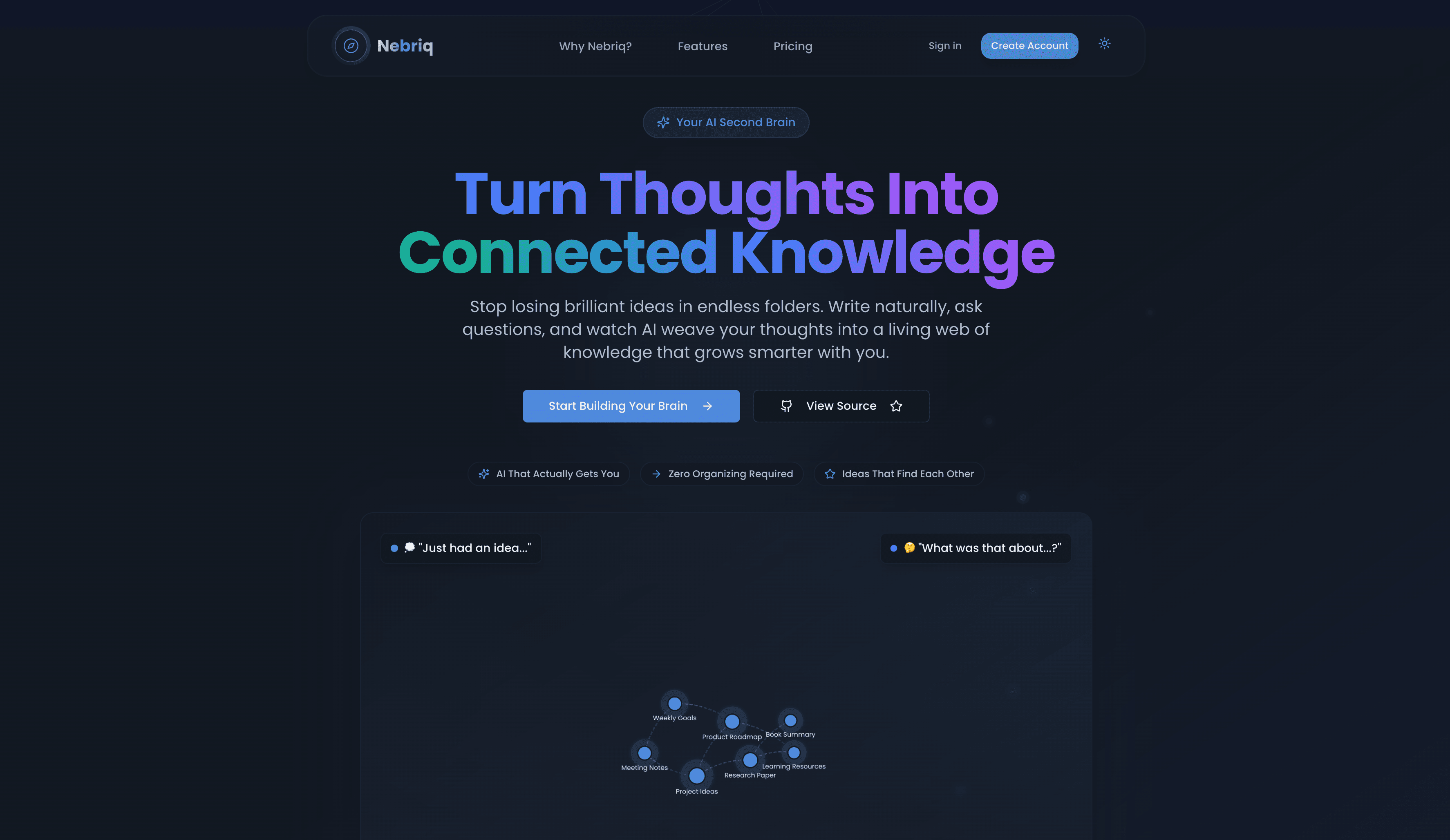 Nebriq writing workspace preview